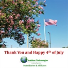 Ambient Technologies and Subsidiaries wishing you an awesome Independence Day Celebration