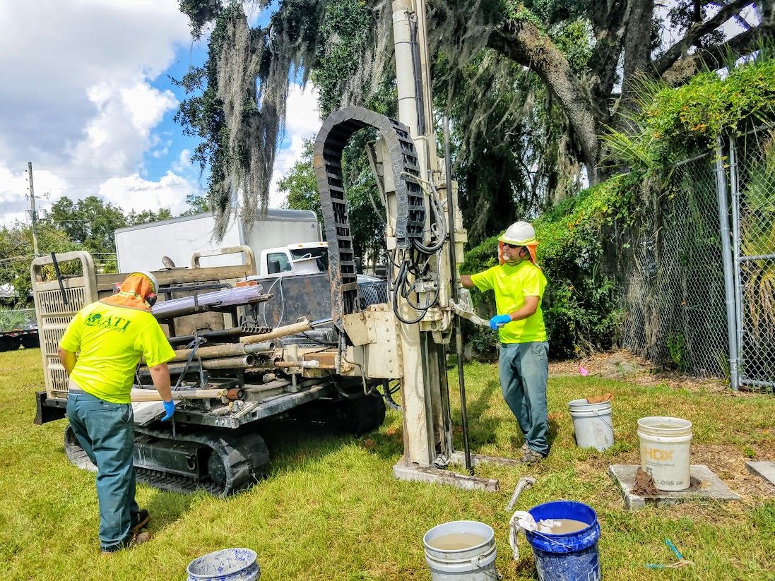 Environmental drilling and sampling field work by Ambient Technologies
